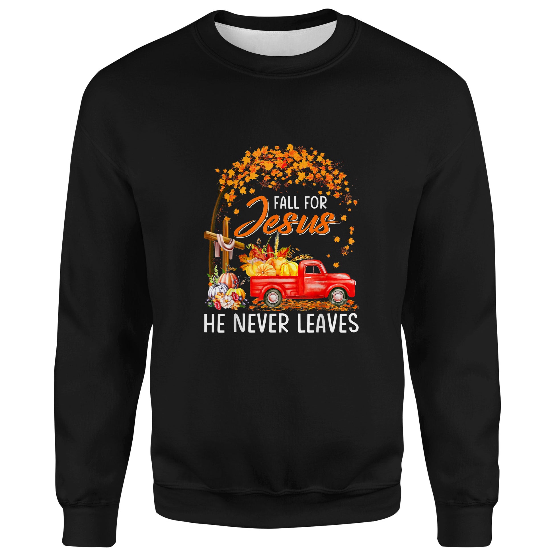 Fall For Jesus He Never Leaves Thanksgiving Party T-Shirt
