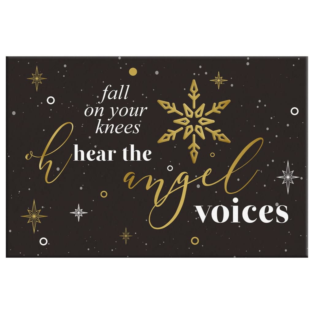 Fall On Your Knees Oh Hear The Angel Voices, Christmas Wall Art Canvas - Religious Wall Decor