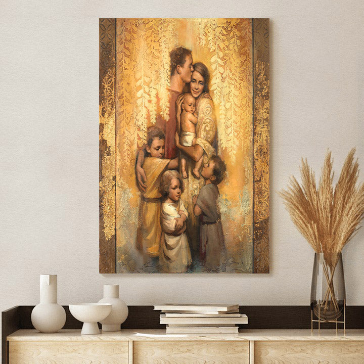 Family Canvas Picture - Jesus Canvas Wall Art - Christian Wall Art