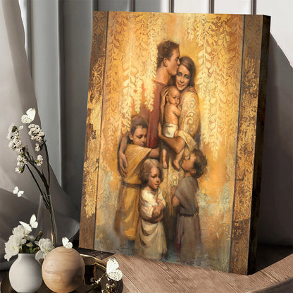 Family Canvas Picture - Jesus Canvas Wall Art - Christian Wall Art