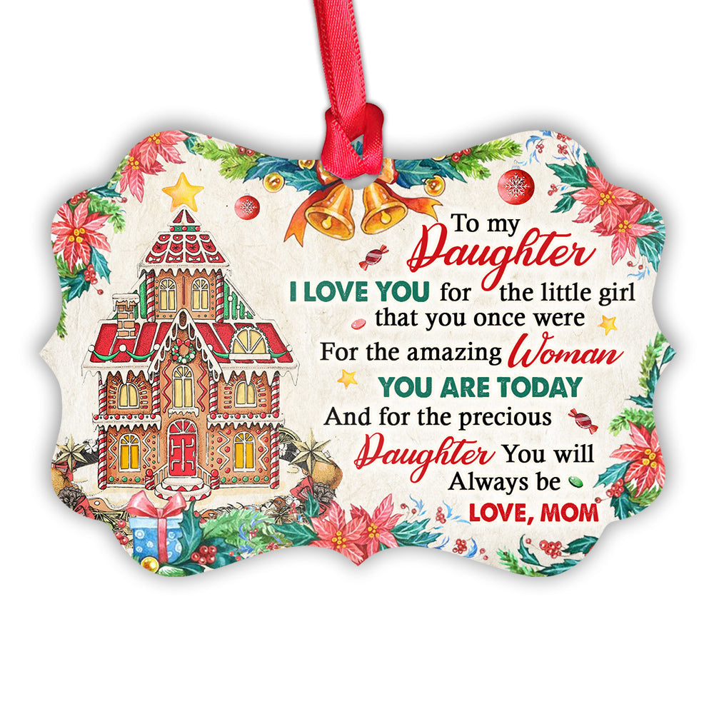 Family Christmas Gift To My Daughter Ornament - Christmas Ornament - Ciaocustom