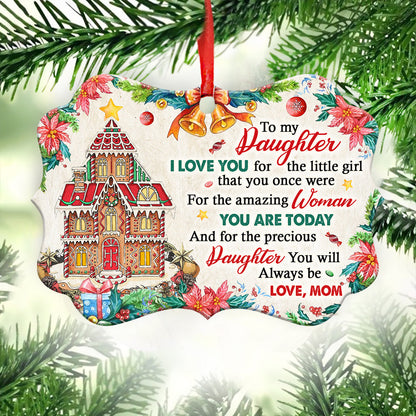 Family Christmas Gift To My Daughter Ornament - Christmas Ornament - Ciaocustom