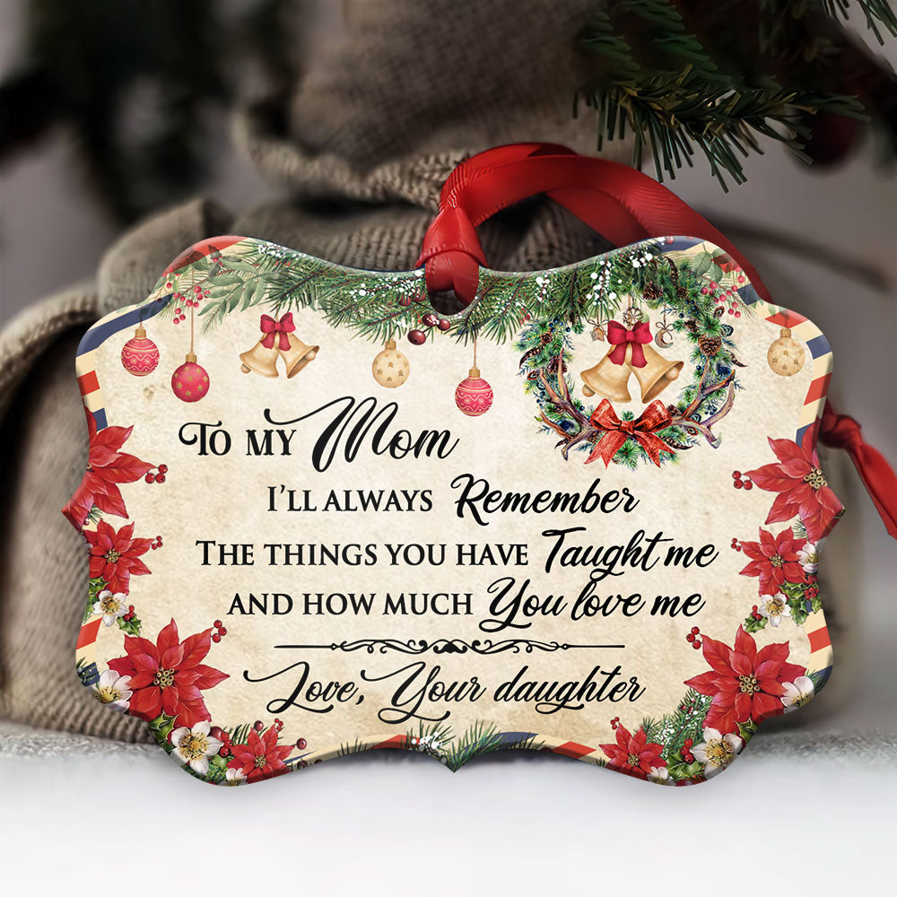 Family Letter From Daughter To Mom Christmas Letter Ornament - Christmas Ornament - Ciaocustom