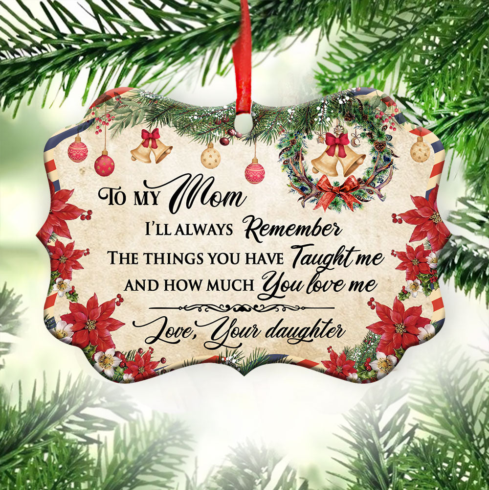 Family Letter From Daughter To Mom Christmas Letter Ornament - Christmas Ornament - Ciaocustom