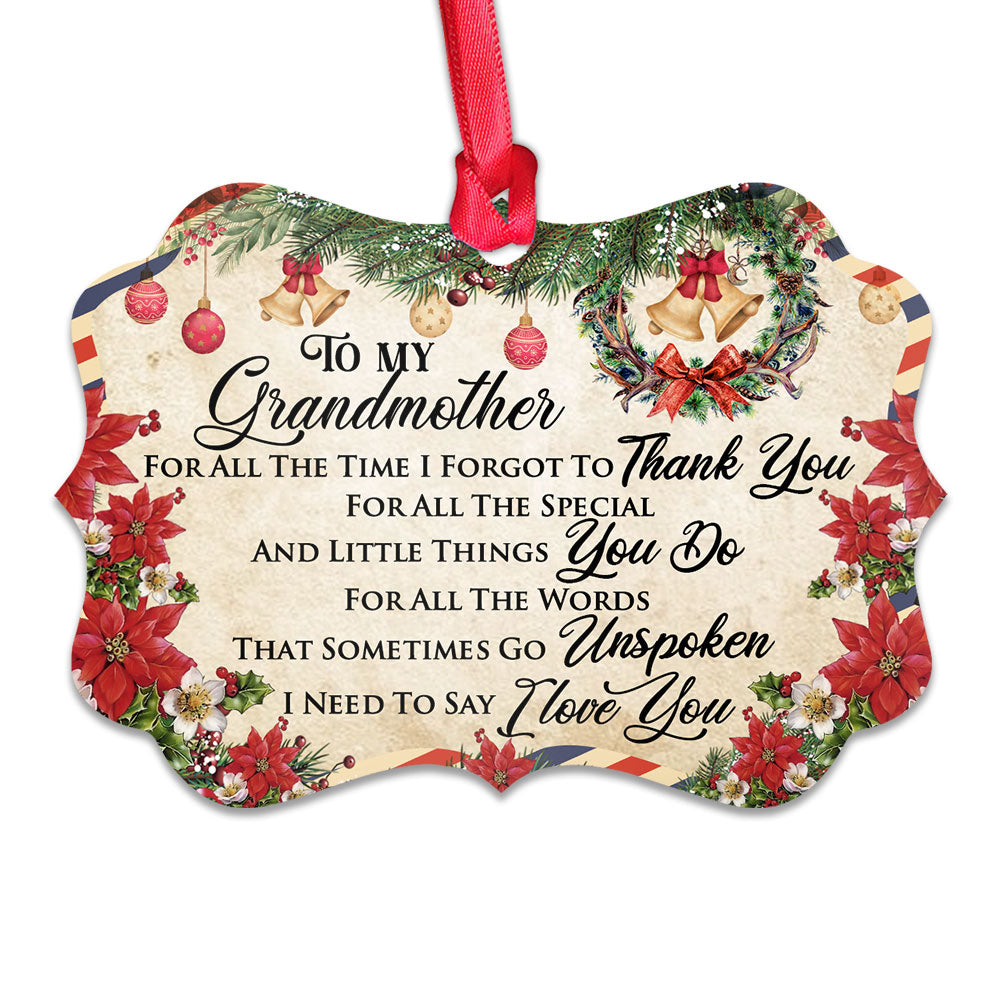 Family Letter To Grandma Christmas Letter Ornament - Christmas Ornament - Ciaocustom