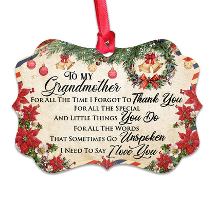 Family Letter To Grandma Christmas Letter Ornament - Christmas Ornament - Ciaocustom