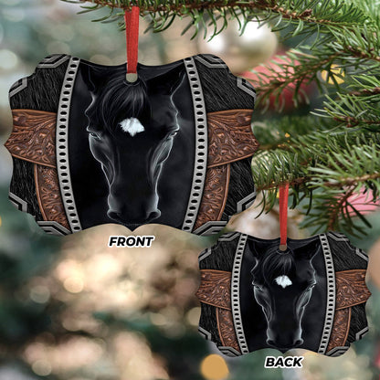 Farm Black Horse Beauty Ornament - Christmas Ornament - Ciaocustom