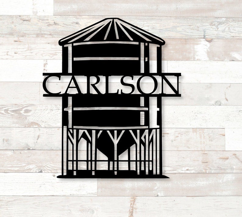 Farm Sign Personalized Family Name Sign Custom Name Sign Grain Bin Sign Custom Farm Sign Custom Metal Sign Farmhouse Sign