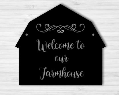 Farmhouse Sign Farmhouse Decore Welcome To Our Farmhouse Farmhouse Wall Decor Welcome Sign