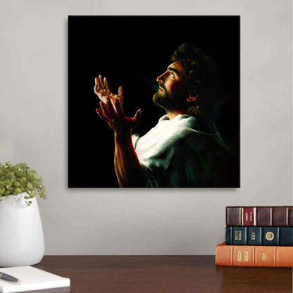 Father Forgive Them Religious Wall Art Canvas - Christian Canvas Art