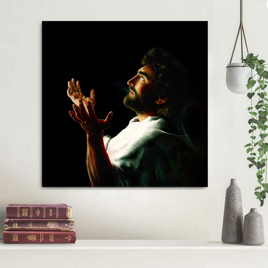 Father Forgive Them Religious Wall Art Canvas - Christian Canvas Art