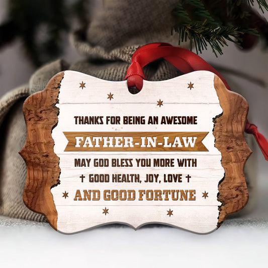 Father Gift An Awesome Father In Law Ornament - Christmas Ornament - Ciaocustom