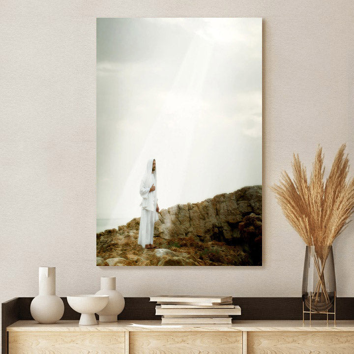 Father Of Heaven And Earth Canvas Wall Art - Jesus Picture - Jesus Portrait Canvas