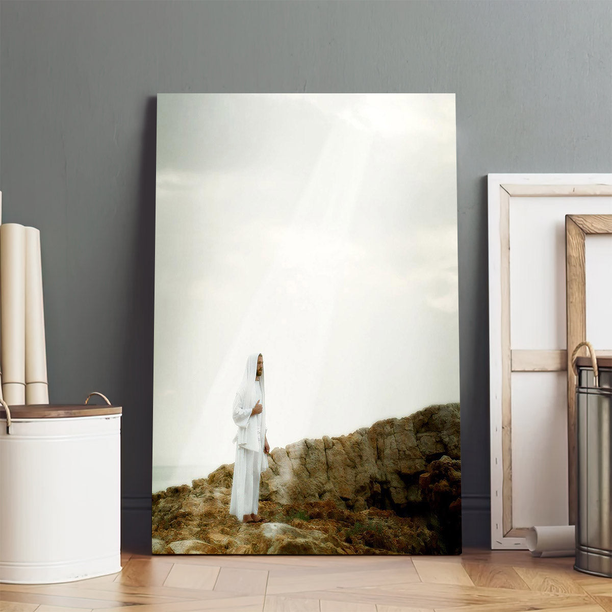 Father Of Heaven And Earth Canvas Wall Art - Jesus Picture - Jesus Portrait Canvas