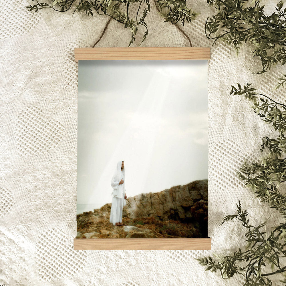 Father Of Heaven And Earth Hanging Canvas Wall Art - Jesus Picture - Jesus Portrait Canvas - Religious Canvas