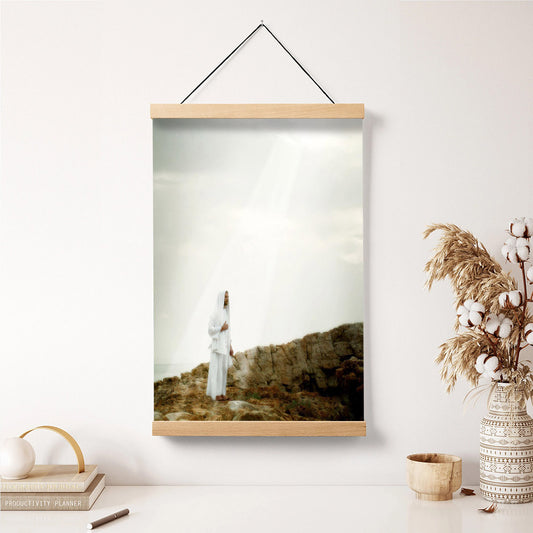 Father Of Heaven And Earth Hanging Canvas Wall Art - Jesus Picture - Jesus Portrait Canvas - Religious Canvas