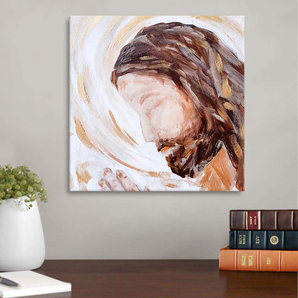 Father Paper Print- Jesus Painting On Canvas - Christian Art Gift