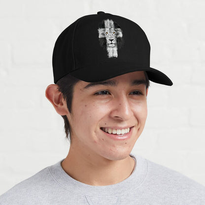 Fear Not For Jesus Lion Cross Christian Cap