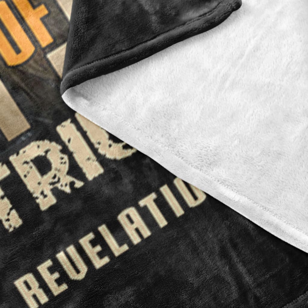 Fear Not Revelation 5 5 Fleece Blanket - Christian Blanket - Bible Verse Blanket