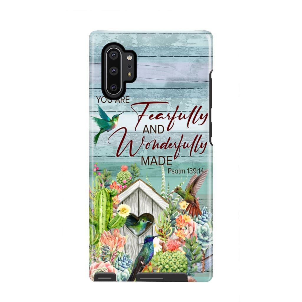 Fearfully And Wonderfully Made Psalm 13914 Bible Verse Phone Case - Scripture Phone Cases - Iphone Cases Christian