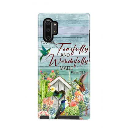 Fearfully And Wonderfully Made Psalm 13914 Bible Verse Phone Case - Scripture Phone Cases - Iphone Cases Christian