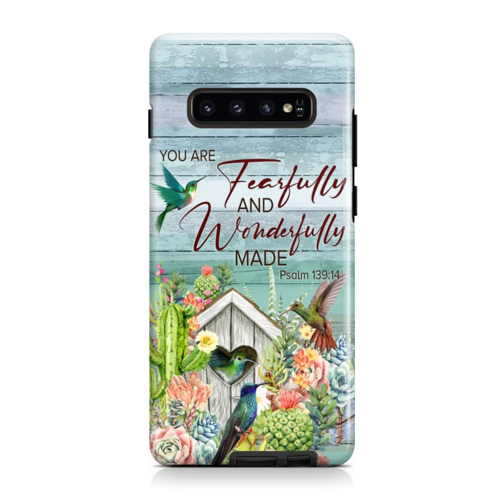 Fearfully And Wonderfully Made Psalm 13914 Bible Verse Phone Case - Scripture Phone Cases - Iphone Cases Christian