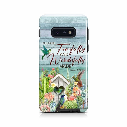 Fearfully And Wonderfully Made Psalm 13914 Bible Verse Phone Case - Scripture Phone Cases - Iphone Cases Christian