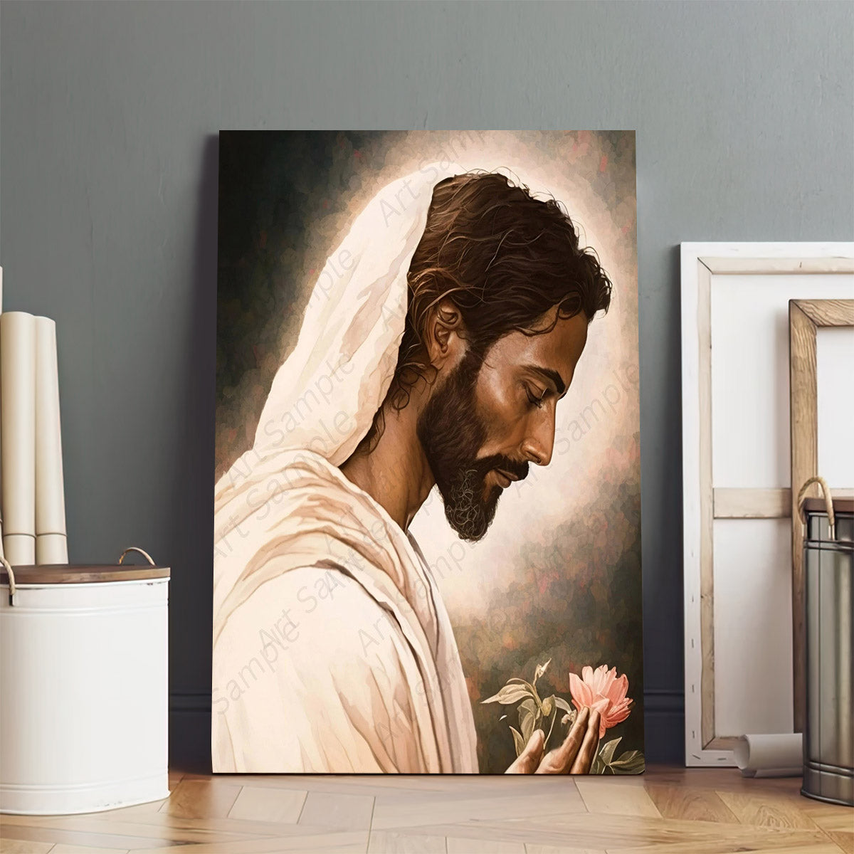 Fine Art Christ Portrait Jesus Christ Side Profile Jesus - Jesus Canvas Art - Christian Wall Art