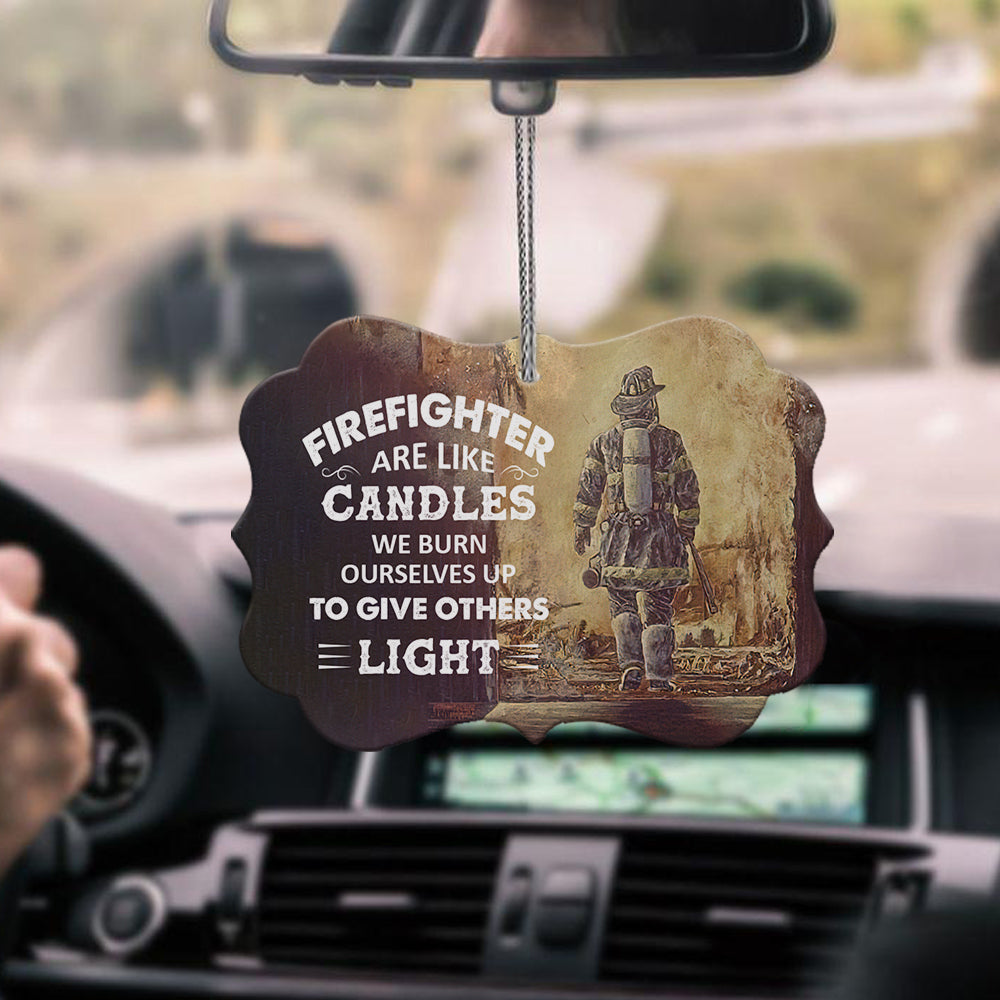 Firefighters Are Like Candles Metal Ornament - Christmas Ornament - Christmas Gift