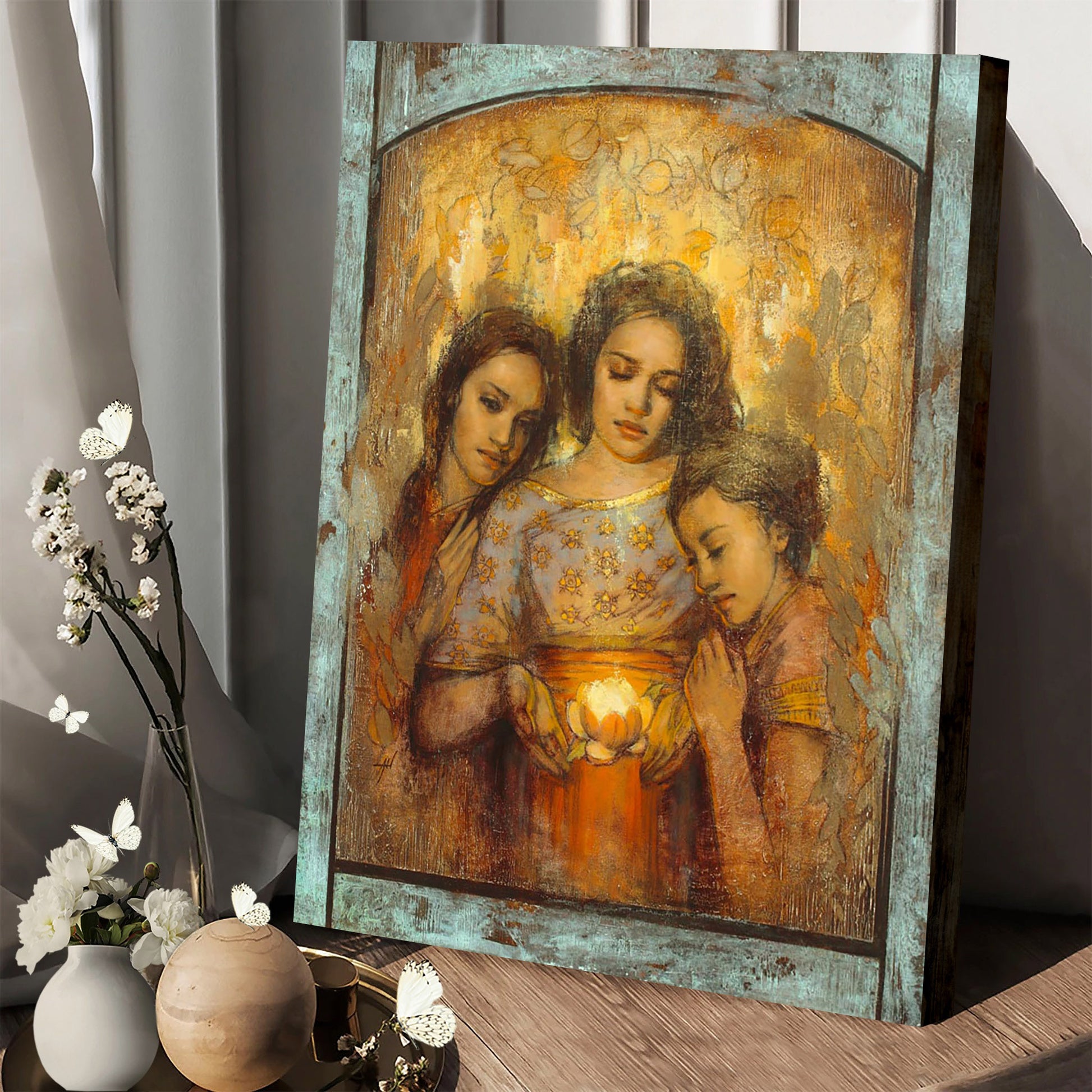 First Blossom Canvas Picture - Jesus Canvas Wall Art - Christian Wall Art