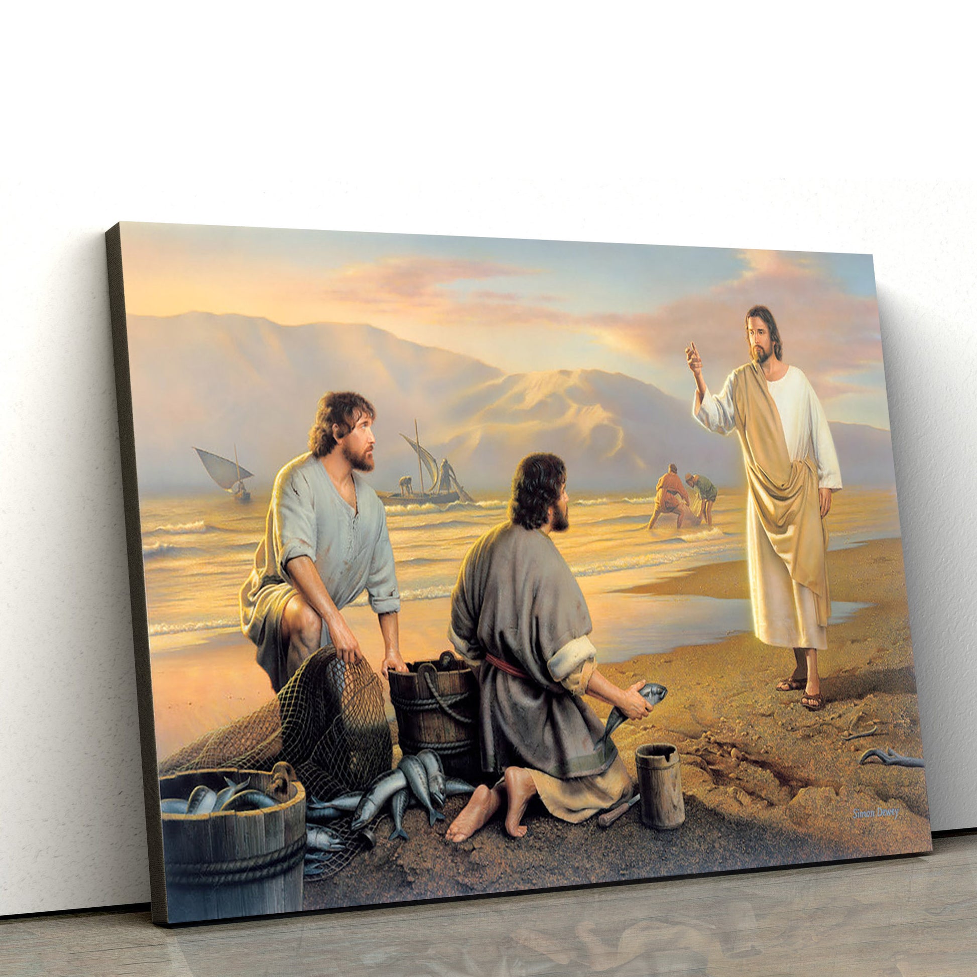 Fishers Of Men Canvas Picture - Jesus Christ Canvas Art - Christian Wall Art