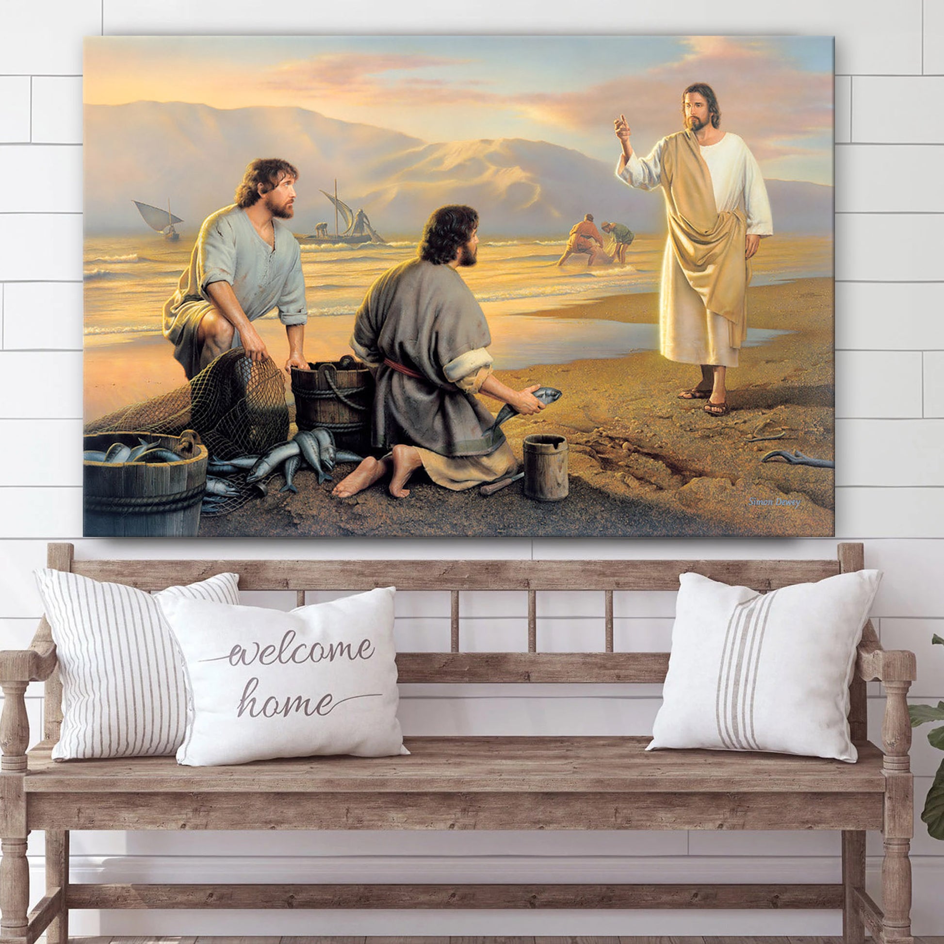 Fishers Of Men Canvas Picture - Jesus Christ Canvas Art - Christian Wall Art