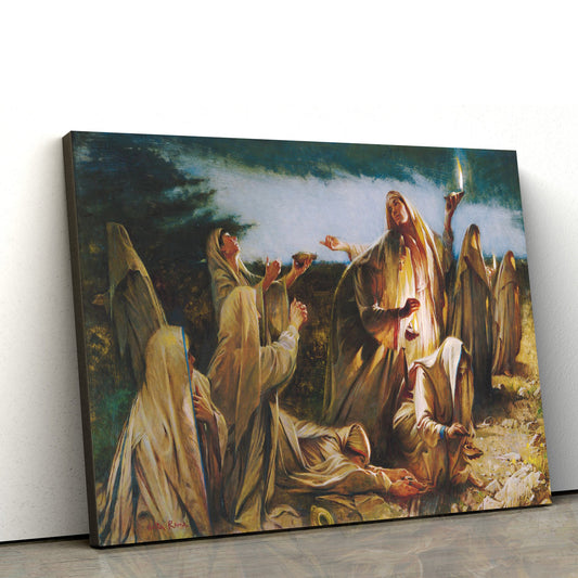 Five Of Them Were Wise Canvas Wall Art - Christian Canvas Pictures - Religious Canvas Wall Art