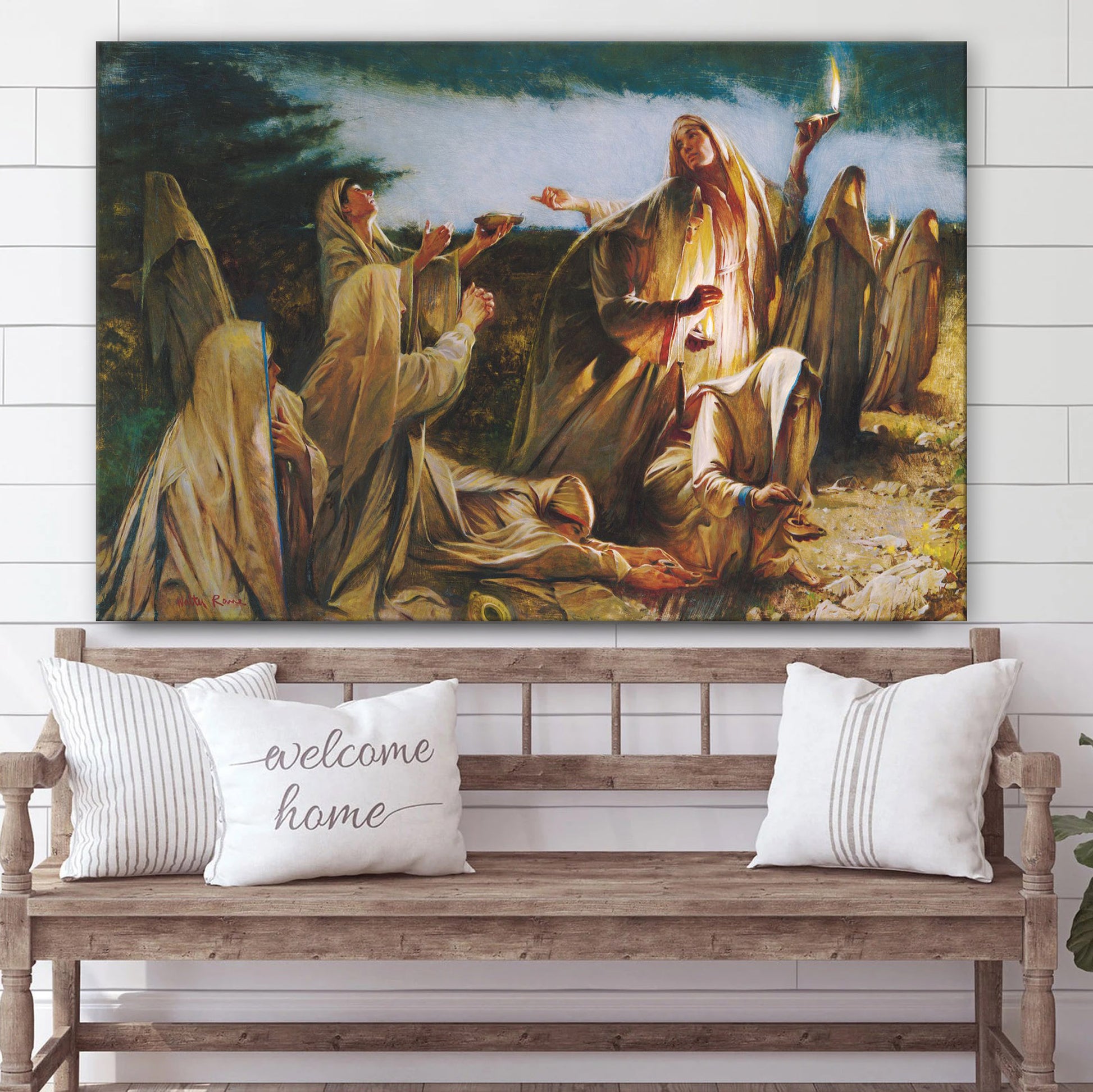 Five Of Them Were Wise Canvas Wall Art - Christian Canvas Pictures - Religious Canvas Wall Art