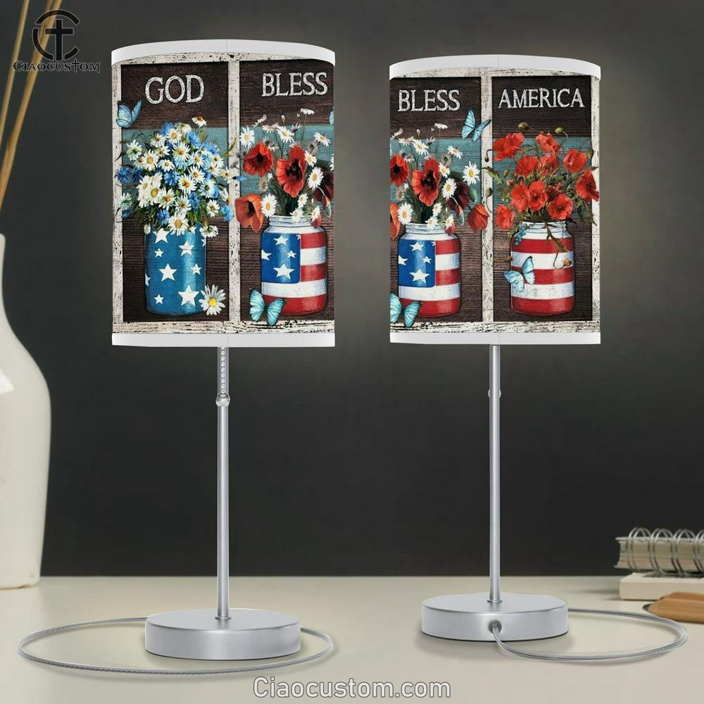 Flower Vases God Bless America Table Lamp
