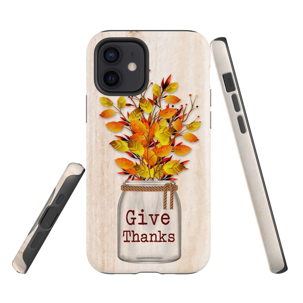 Flowers Give Thanks Phone Case - Christian Phone Cases - Religious Phone Case