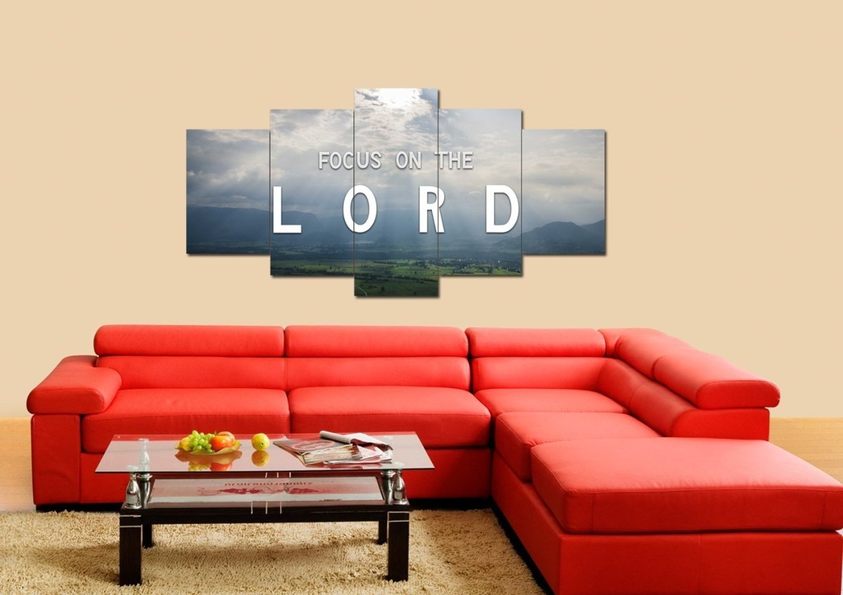 Focus On The Lord Wall Art Canvas Print - Christian Canvas Wall Art