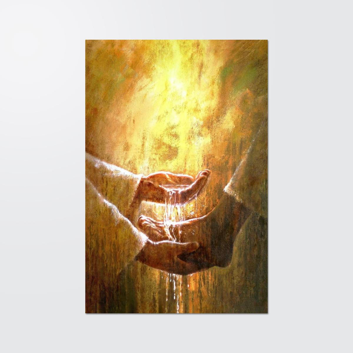 Foot Washing Picture Of Jesus Christ Canvas - Washing The Feet Of One Of The Apostles Or Disciples Canvas - Jesus Canvas - Christian Wall Art