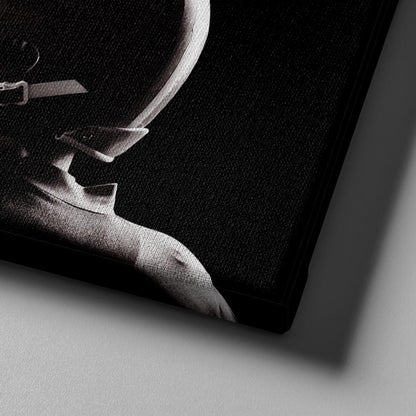 Football Champ Joshua 19 Be Strong And Courageous Wall Art - Christian Canvas Wall Art