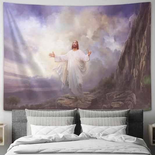 For This Purpose I Have Come - Jesus Wall Tapestry - Christian Wall Tapestry - Religious Tapestry Wall Hangings - Tapestry Wall Hanging - Ciaocustom