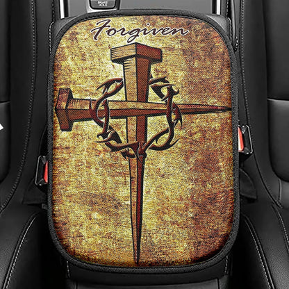 For Given Cross Seat Box Cover, Christian Car Center Console Cover, Religious Car Interior Accessories