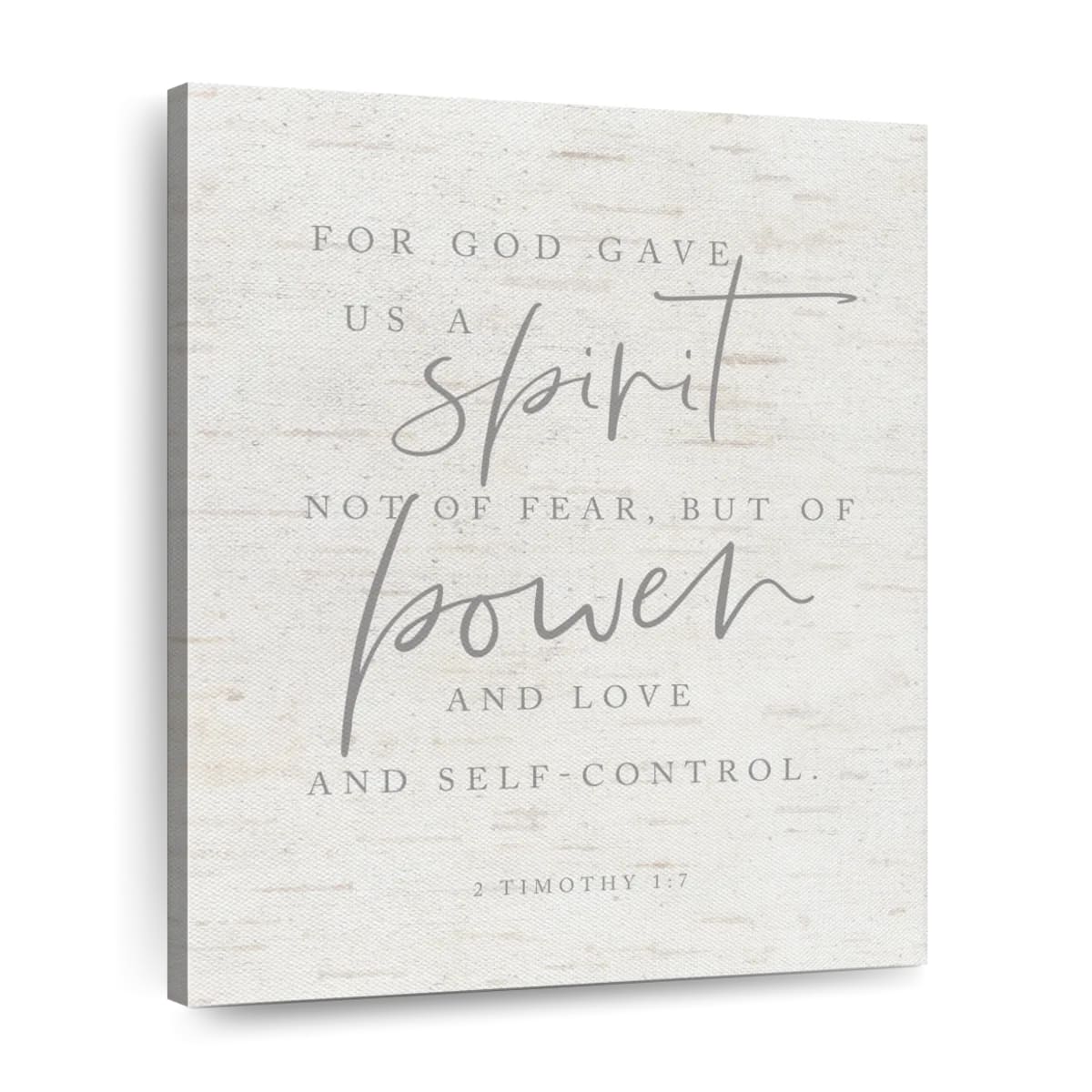 For God Gave Us A Spirit Canvas Wall Art - Christian Wall Decor Art - Religious Wall Decor