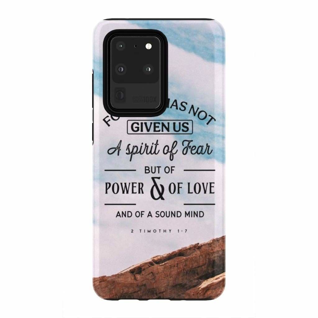 For God Has Not Given Us A Spirit Of Fear Phone Case - Christian Phone Cases - Bible Verse Phone Cases Samsung