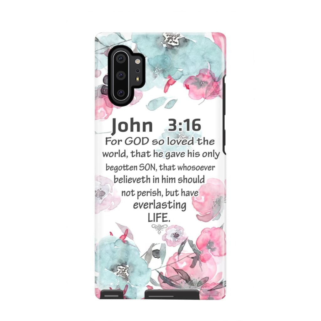 For God So Loved The World John 316 Bible Verse Phone Case - Scripture Phone Cases - Iphone Cases Christian