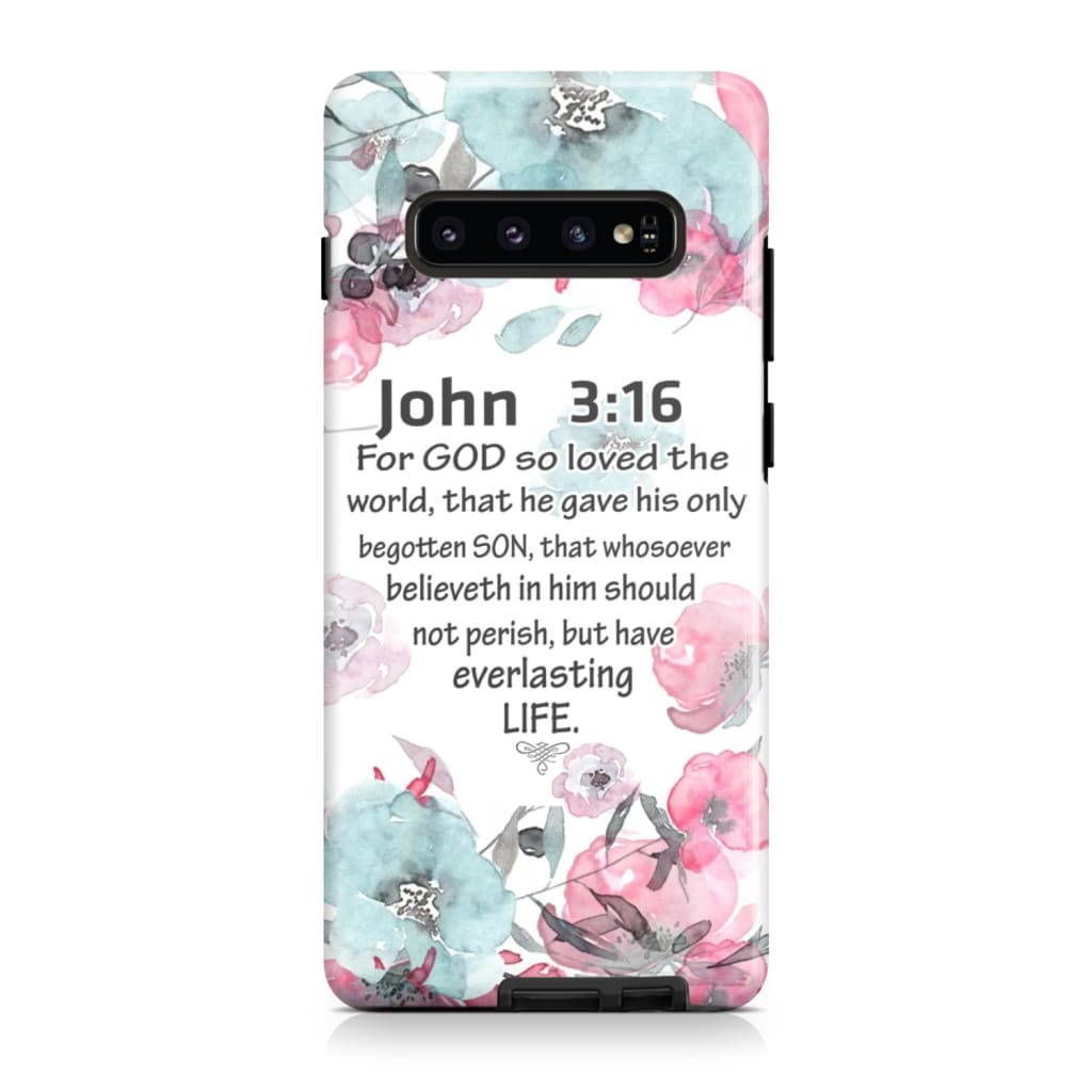 For God So Loved The World John 316 Bible Verse Phone Case - Scripture Phone Cases - Iphone Cases Christian