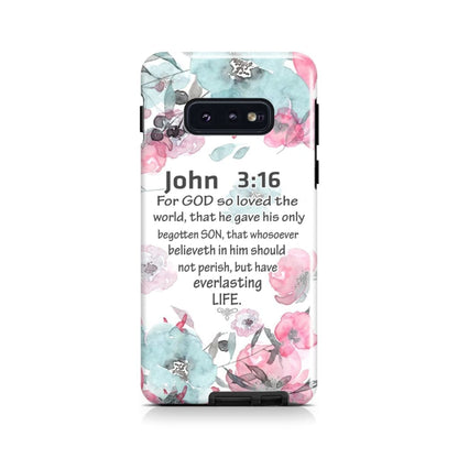 For God So Loved The World John 316 Bible Verse Phone Case - Scripture Phone Cases - Iphone Cases Christian