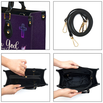 For God So Loved The World Personalized Leather Bag - Gift For Women's Ministry