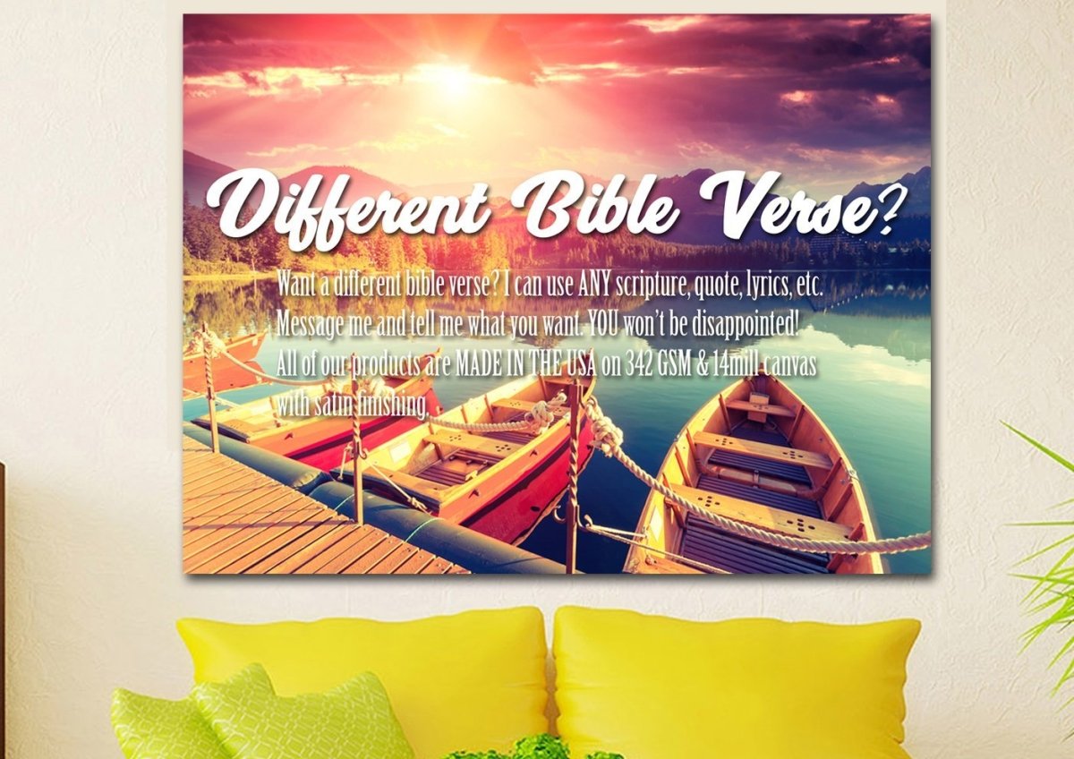 For God So Loved The World Wall Art Canvas Print - Christian Canvas Wall Art