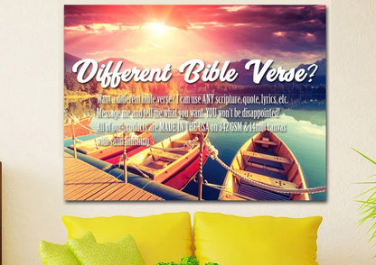 For God So Loved The World Wall Art Canvas Print - Christian Canvas Wall Art