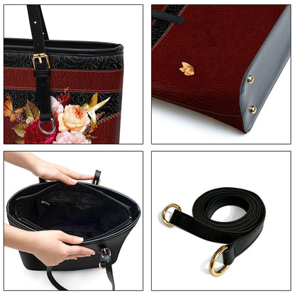 For I Am Not Ashamed Of The Gospel Personalized Pu Leather Tote Bag For Women - Mom Gifts For Mothers Day